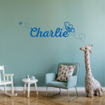Personalised Vinyl Butterfly Wall Decal Sticker
