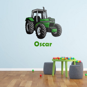 Personalised Vinyl Tractor Wall Decal Sticker