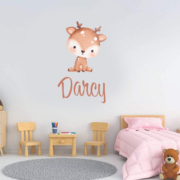 Personalised Vinyl Baby Elephant Wall Decal Sticker