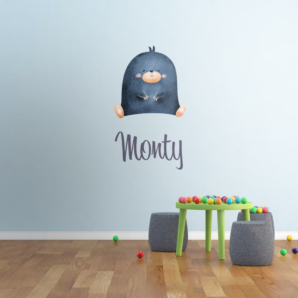 Personalised Vinyl Baby mole Wall Decal Sticker Personalised Vinyl Baby mole Wall Decal Sticker