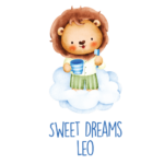 Personalised Vinyl Baby Lion Wall Decal Sticker