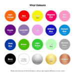 Wicked Stickers colour chart vinyl