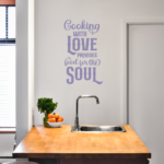 Cooking With Love Vinyl Decal Wall Sticker