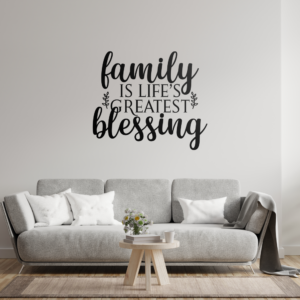Family Blessing Vinyl Decal Wall Sticker
