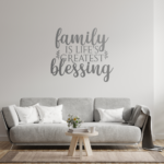 Family Blessing Vinyl Decal Wall Sticker