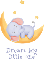 Vinyl Sleeping Elephant Wall Decal Sticker