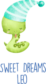 Personalised Vinyl Baby Snake Wall Decal Sticker