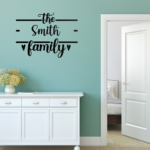 Family Name Vinyl Decal Wall Sticker