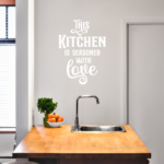This Kitchen Is Seasoned With Love Vinyl Decal Wall Sticker