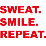 Sweat Smile Repeat Gym Wall Decal Sticker