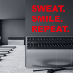 Sweat Smile Repeat Gym Wall Decal Sticker