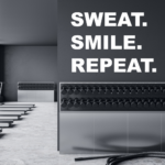 Sweat Smile Repeat Gym Wall Decal Sticker