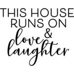 This House Runs On Vinyl Decal Wall Sticker