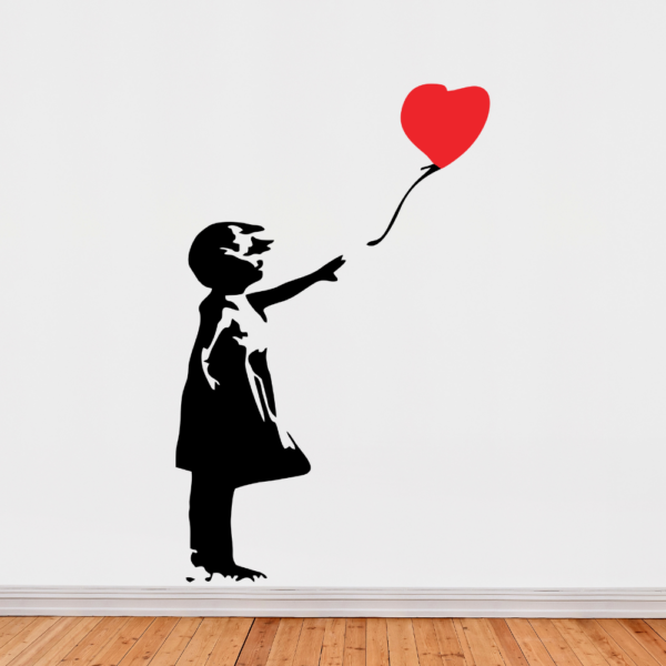 Home Wall Decals Banksy Girl with Balloon