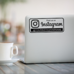 Find Us On Instagram Wall Decal Window Sticker Laptop (D2)