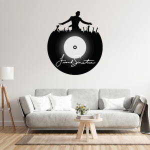 Frank Sinatra Silhouette Record Decal Wall Sticker