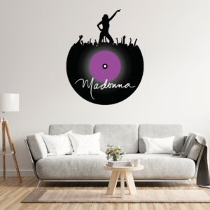 Madonna Silhouette Record Decal Wall Sticker
