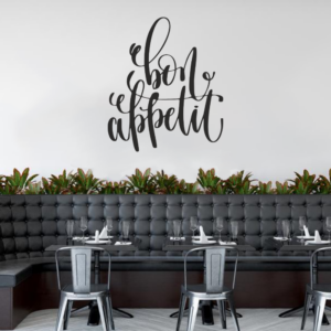 Bon Appetit Restaurant Cafe Bar Wall Decal