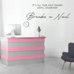 Break a Nail Salon Business Wall Decal Vinyl Sticker