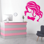Woman With Hair Salon Wall Decal