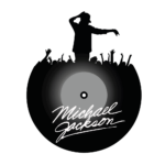Michael Jackson Silhouette Record Decal Wall Sticker