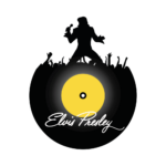 Elvis Silhouette Record Decal Wall Sticker