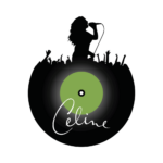 Celine Dion Silhouette Record Decal Wall Sticker