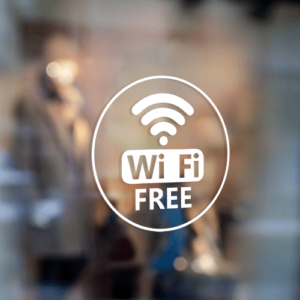 Free Wifi Wall Decal Window Sticker