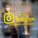 Find Us On Instagram Wall Decal Window Sticker Laptop (D1)