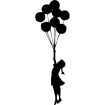 Banksy Balloon Girl Wall Decal