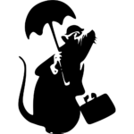 Banksy Drowned Rat Wall Decal