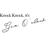 Knock, Knock, It's Gin O'clock Restaurant Cafe Bar Wall Decal