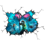 Lego Aquaman Wall Break Decal Wall Sticker