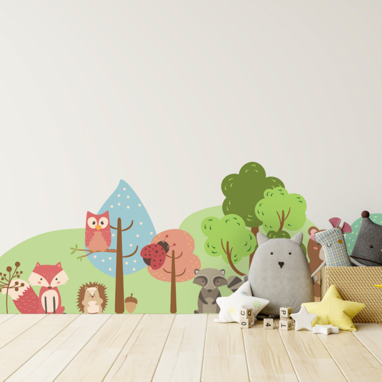 Woodland Animal Border Decal Wall Sticker