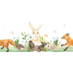 Woodland Animal Border Decal Wall Sticker