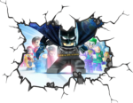 Lego Batman Wall Break Decal Wall Sticker