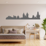 Prague City Skyline Wall Art Vinyl Decal