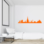 Barcelona City Skyline Wall Art Vinyl Decal