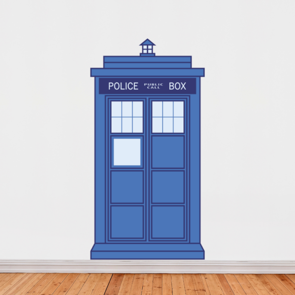 Police Box Dr Who Tardis Decal Wall Sticker