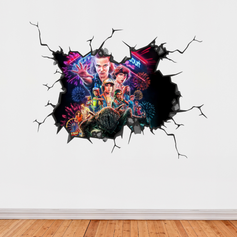 Stranger Things Wall Break Decal Wall Sticker