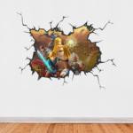 Legend of Zelda Wall Break Decal Wall Sticker