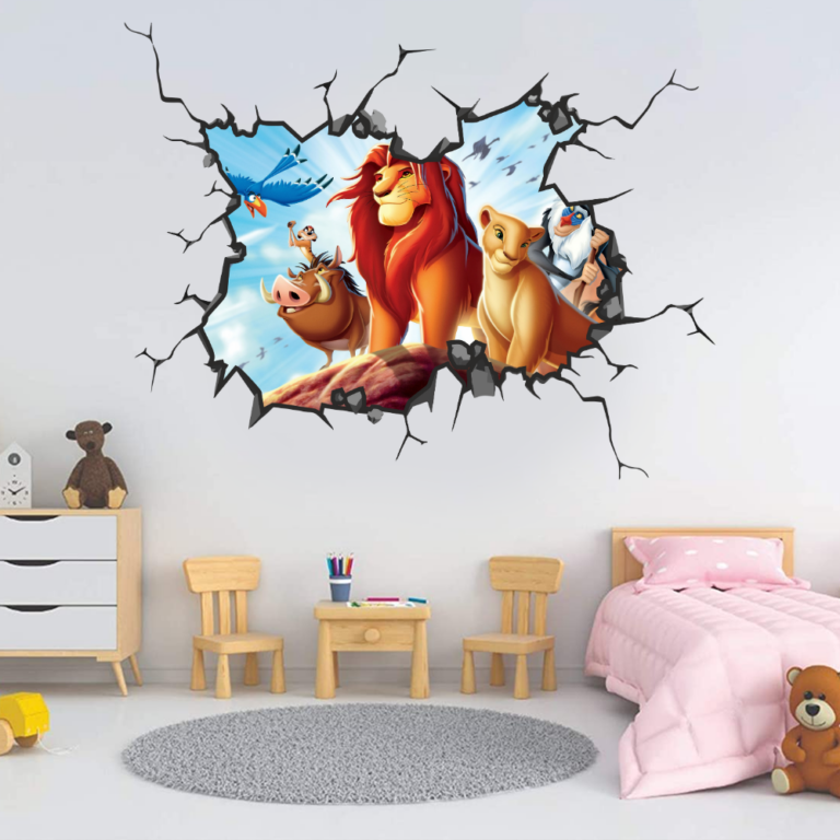Disney Lion King Simba Wall Break Decal Wall Sticker