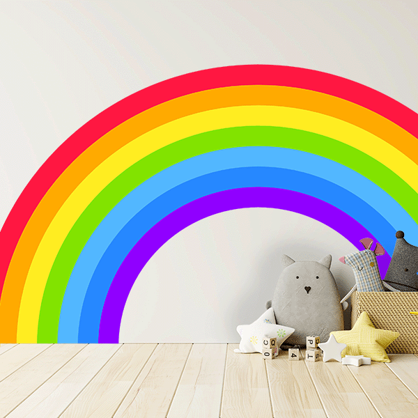 Rainbow Arch Nursery Kids Wall Art Vinyl Decal