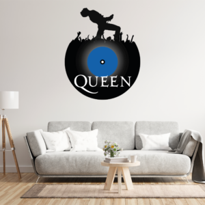 Living Room Wall Decal Vinyl Record Queen Freddie Mercury