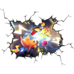 Pikachu Wall Break Decal Wall Sticker