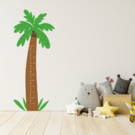 Palm Tree Height Chart Nursery Kids Wall Art Vinyl Decal