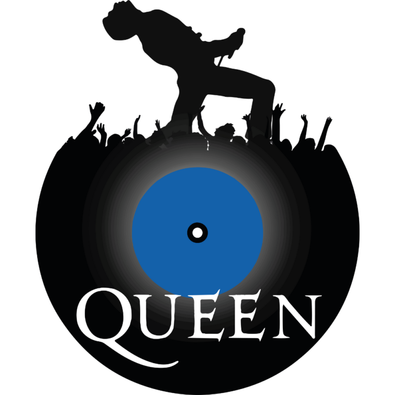 Queen Silhouette Record Decal Wall Sticker