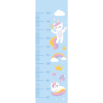 Unicorn Height Chart Nursery Kids Wall Art Vinyl Decal