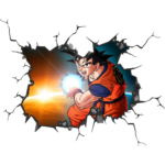 Dragonball Z goku Wall Break Decal Wall Sticker