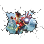 Iron Man Wall Break Decal Wall Sticker